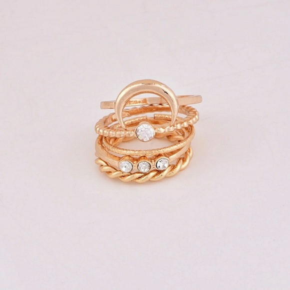 5 for $25 Set of 5 Midi Knuckle Rings - Picture 4 of 7